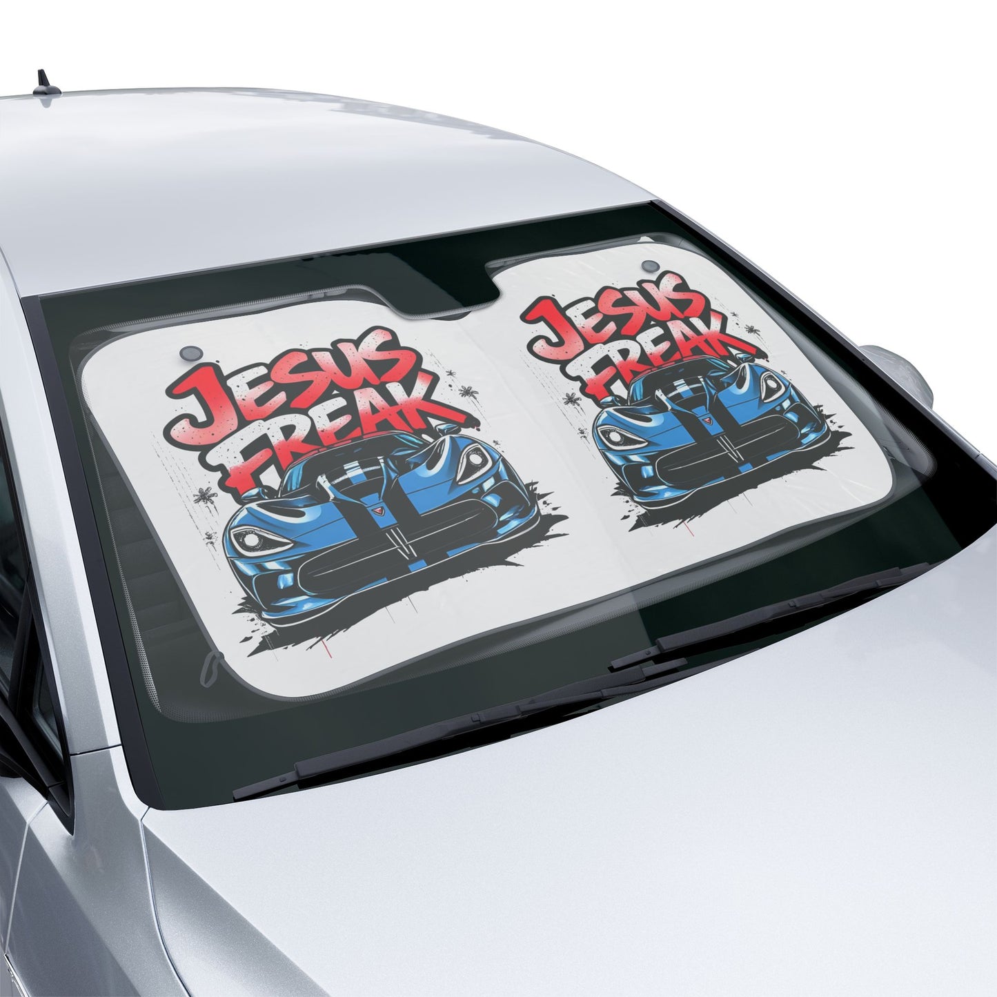 Jesus Freak Car Sun Shades - Stylish Auto Accessories for Christian Car Enthusiasts