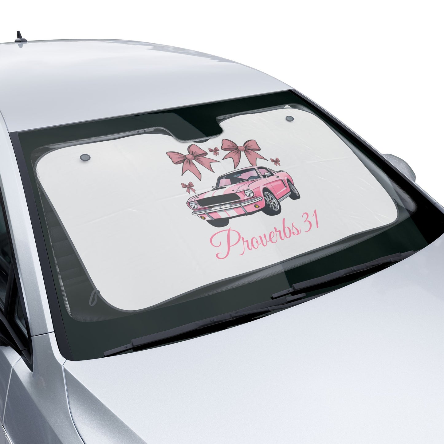 Proverbs 31 Women's Pink Classic Car Sun Shade