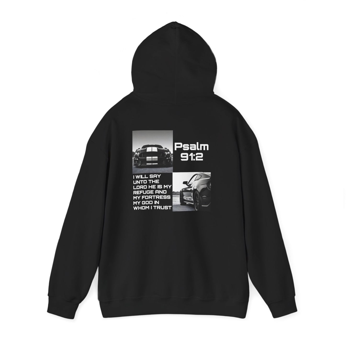 Psalm 9:12 Mustang Hoodie | Cars4Christt