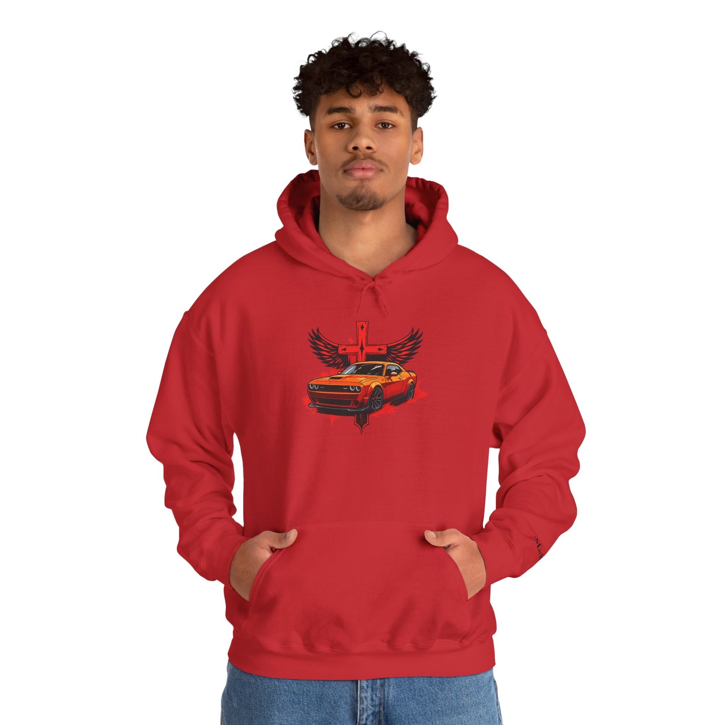 Dodge Demon Unisex Hoodie | Mark 16:17 | In My Name They Will Drive Out Demons