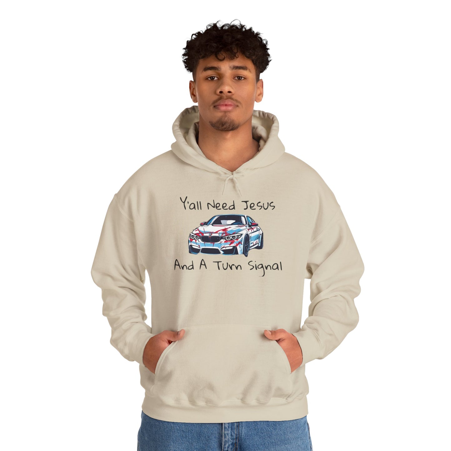 Jesus & Turn Signal Hoodie | Yall Need Jesus and A Turn Signal