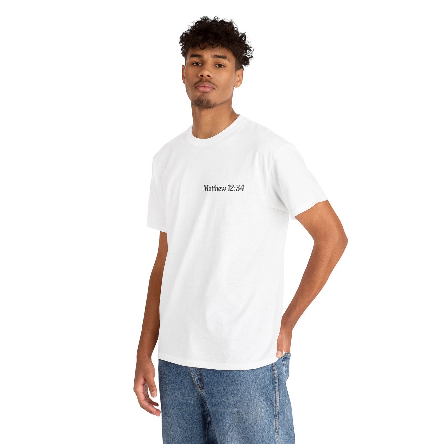 Brood of Vipers Unisex Heavy Cotton Tee | Matthew 12:34