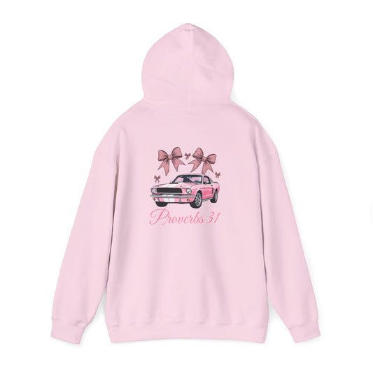 Old Mustang Pink Women's Hoodie | Proverbs 31 Woman