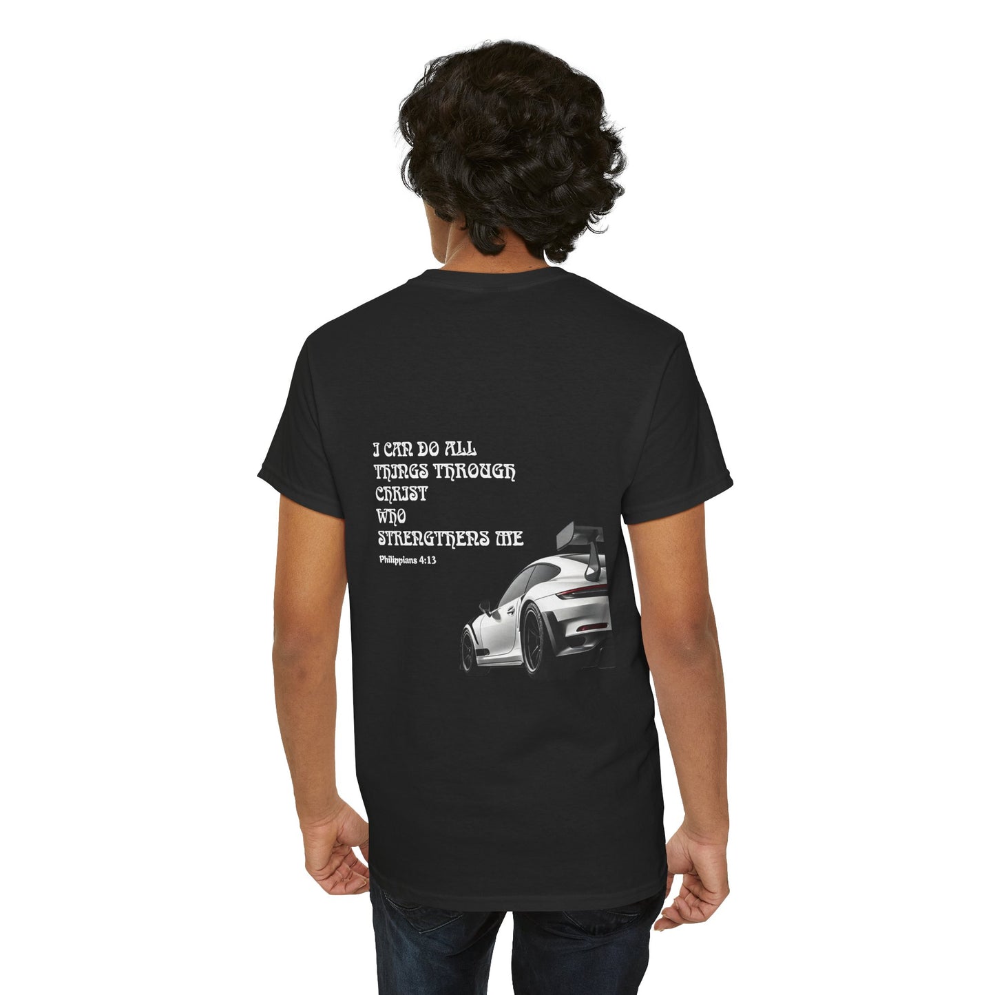 Philippians 4:13 Sports Car Shirt