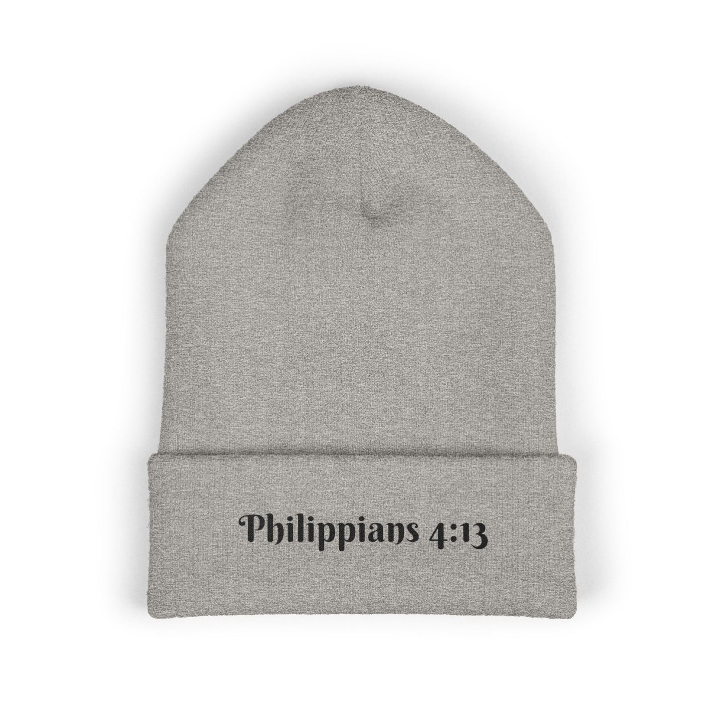 Embroidered Cozy Unisex Beanie | Philippians 4:13