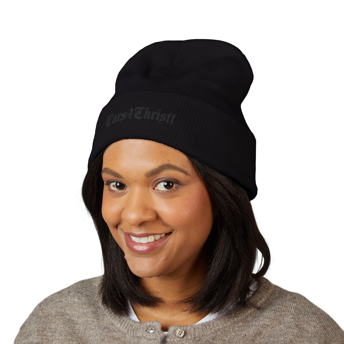 Cars4Christt Embroidered Cuffed Beanie