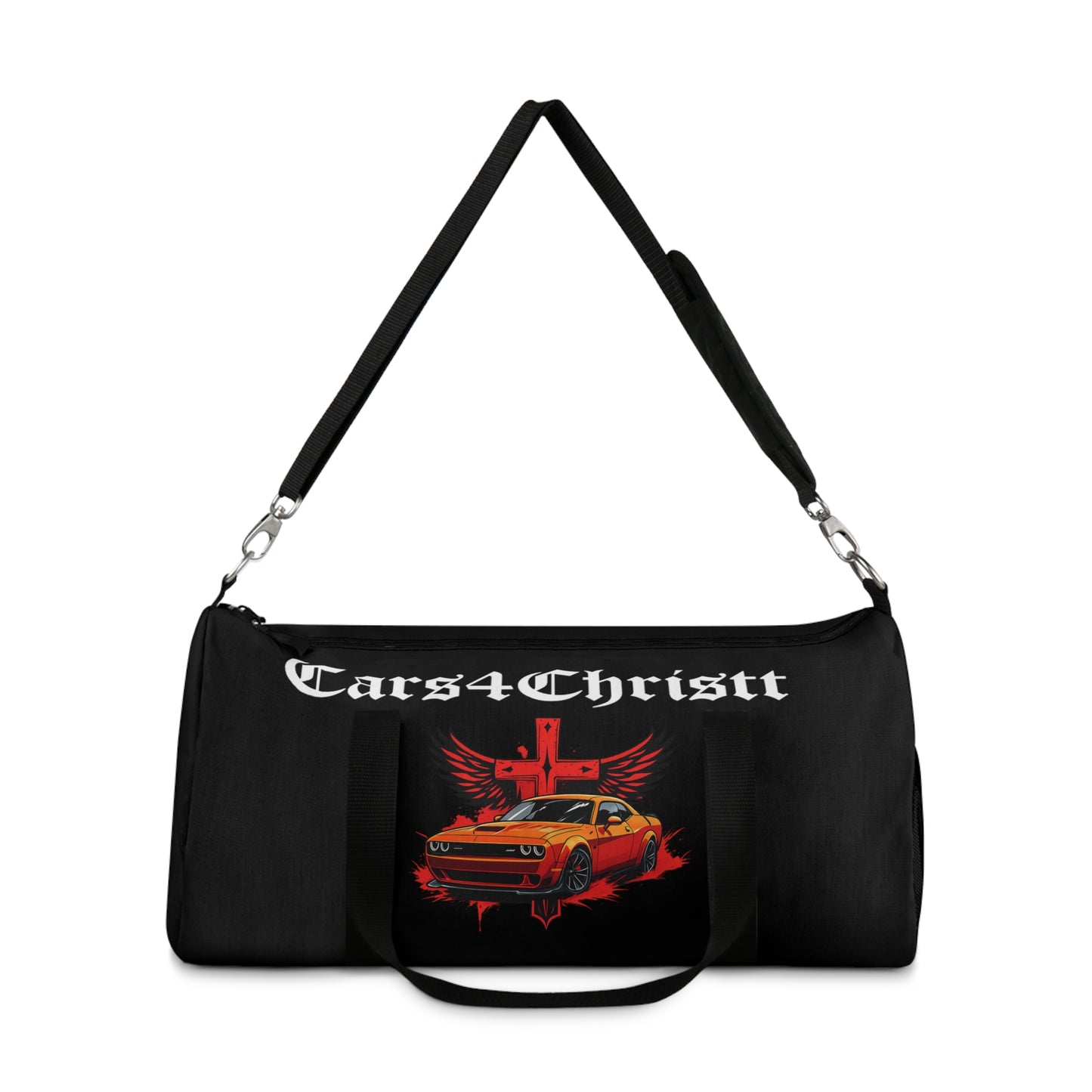 Christian Cars Duffel Bag – "Cars4Christt" Logo Travel Gym Bag