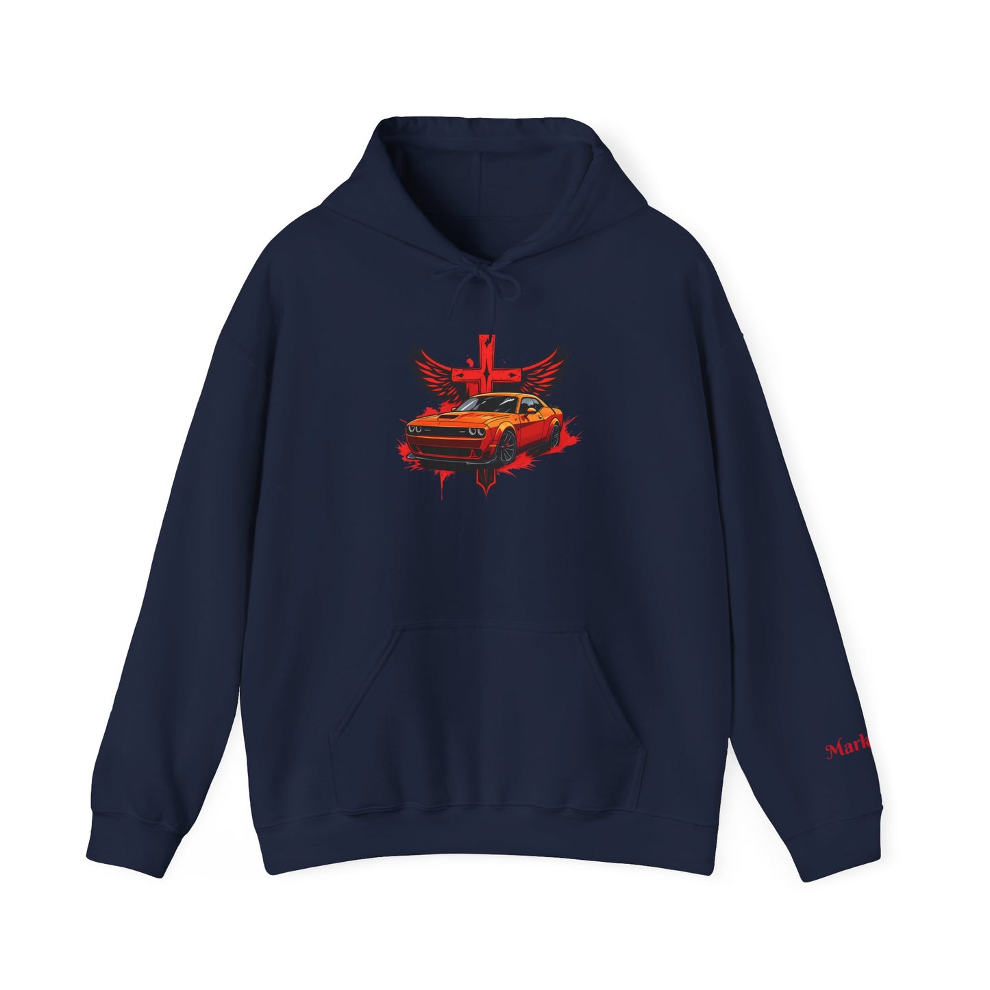 Dodge Demon Unisex Hoodie | Mark 16:17 | In My Name They Will Drive Out Demons