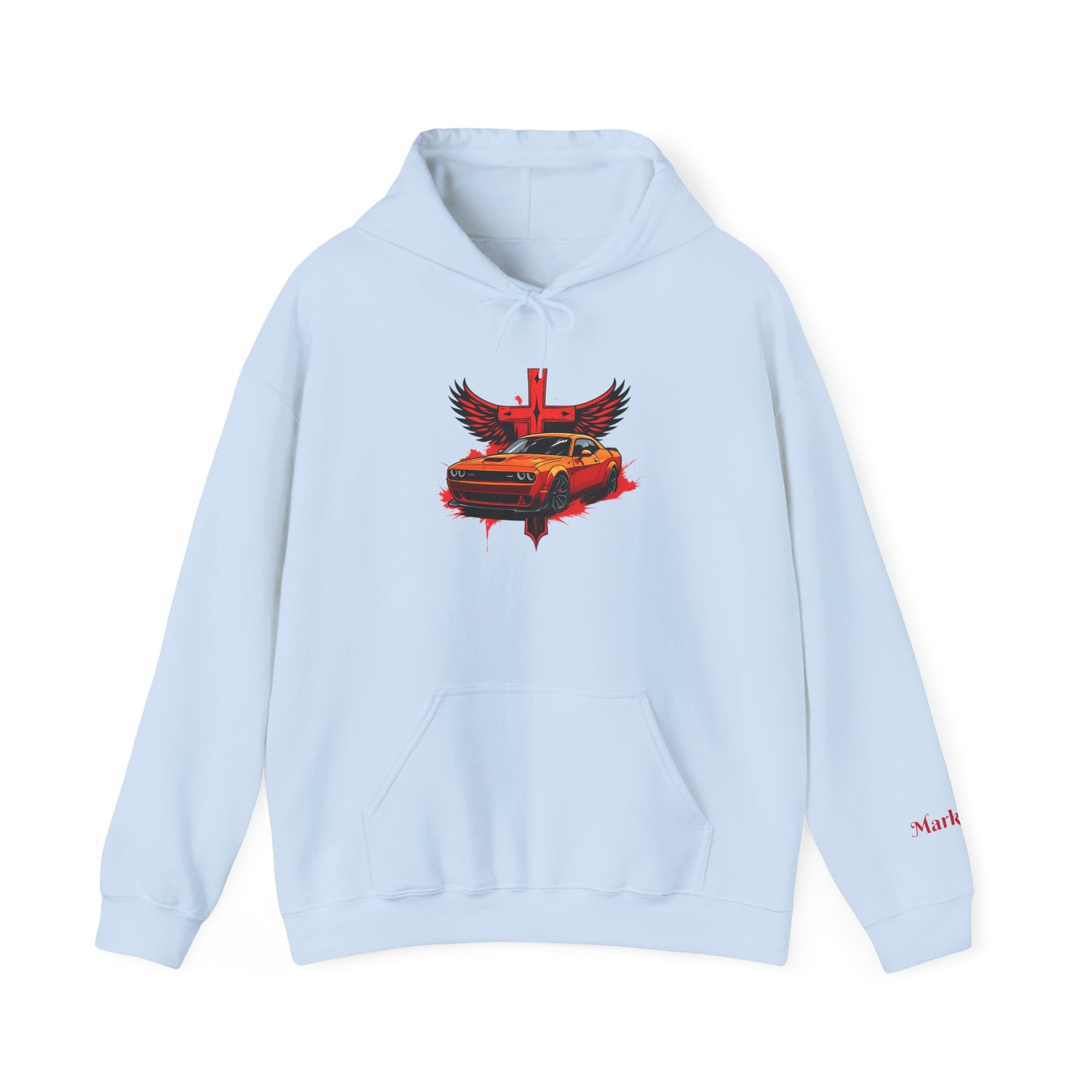 Dodge Demon Unisex Hoodie | Mark 16:17 | In My Name They Will Drive Out Demons