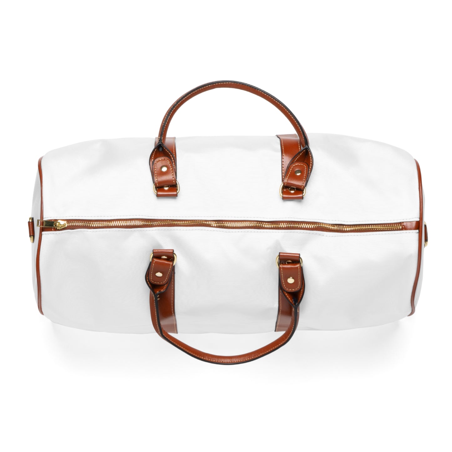Waterproof Travel Bag – Classic White Duffle with 'Cars4Christt' Logo