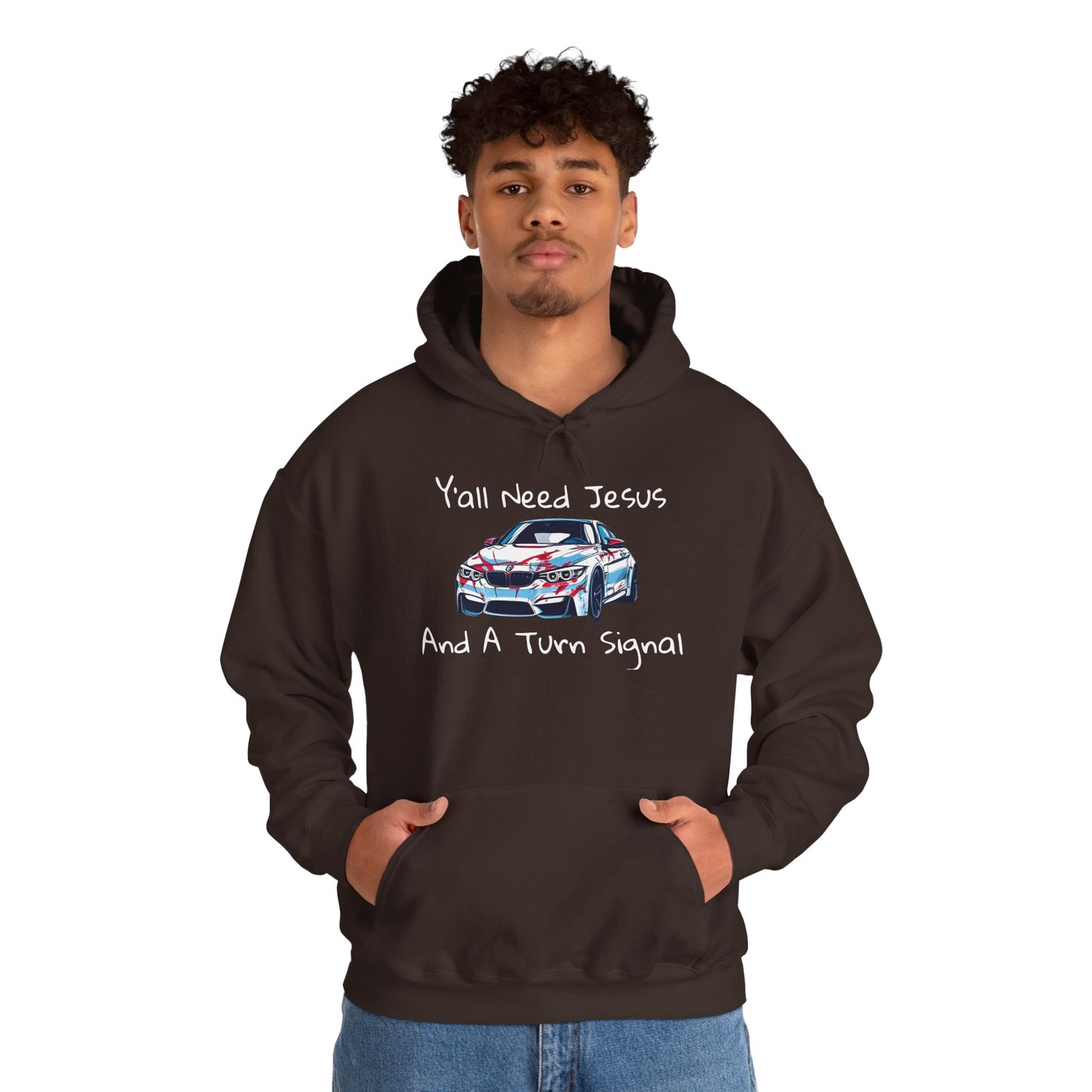 Jesus & Turn Signal Hoodie | Yall Need Jesus and A Turn Signal