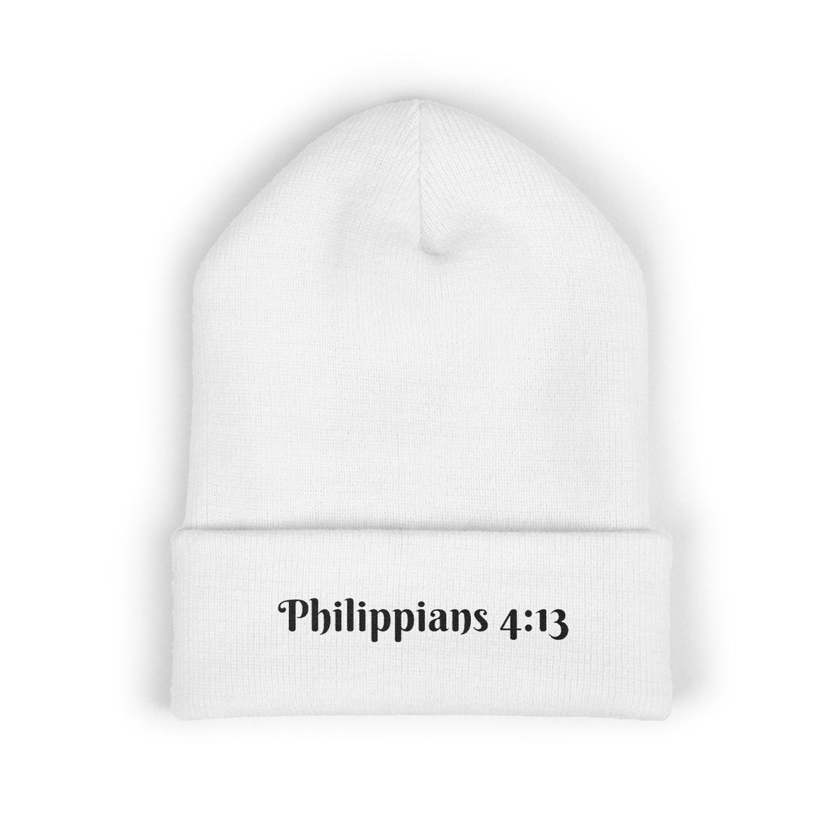 Embroidered Cozy Unisex Beanie | Philippians 4:13