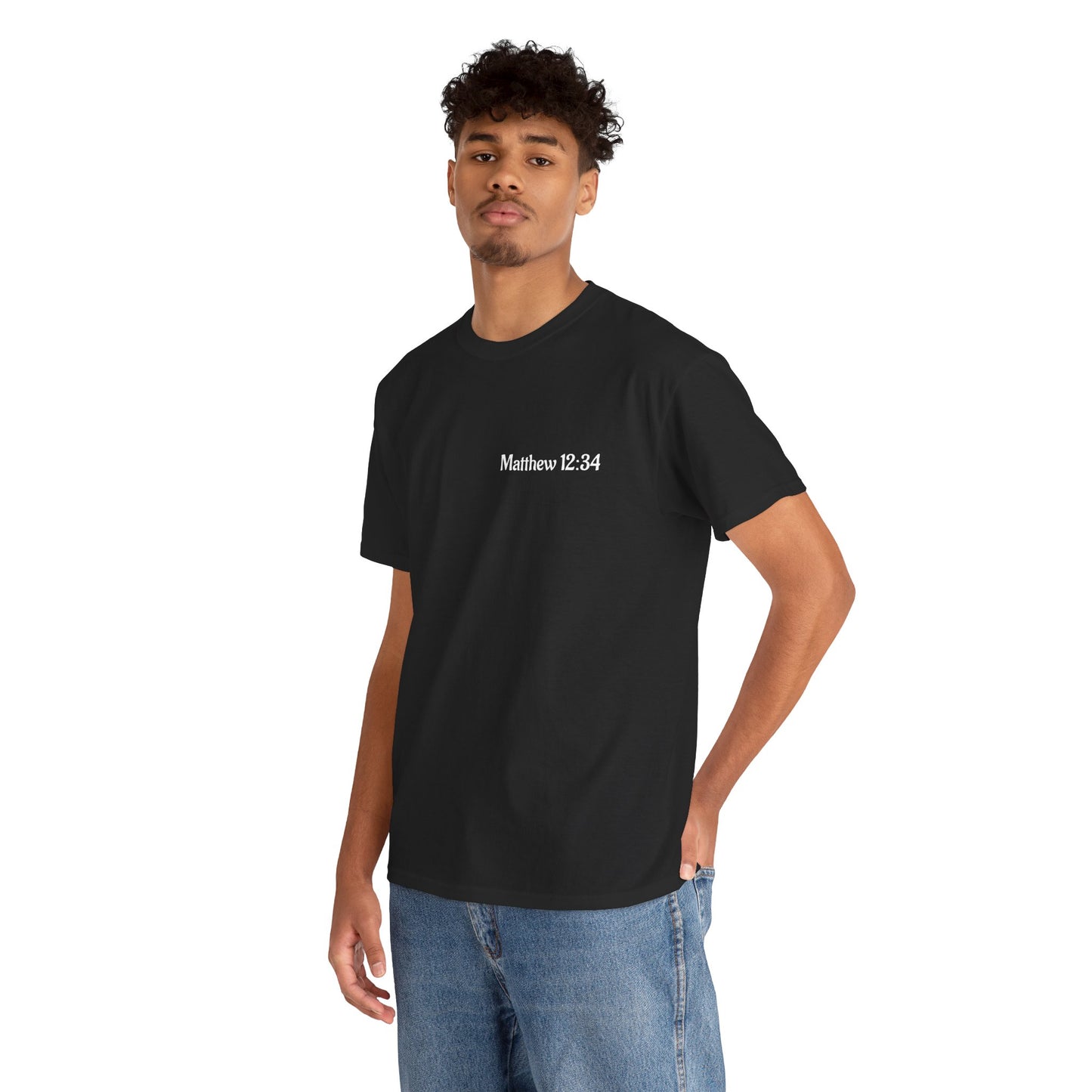 Brood of Vipers Unisex Heavy Cotton Tee | Matthew 12:34