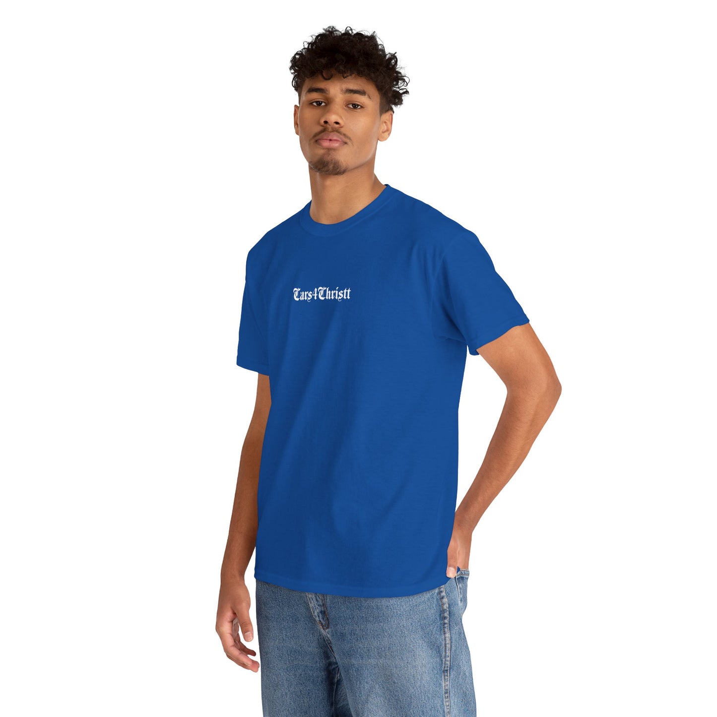 Racing Faith T‑Shirt — 'I Have Fought the Good Fight' Scripture Tee