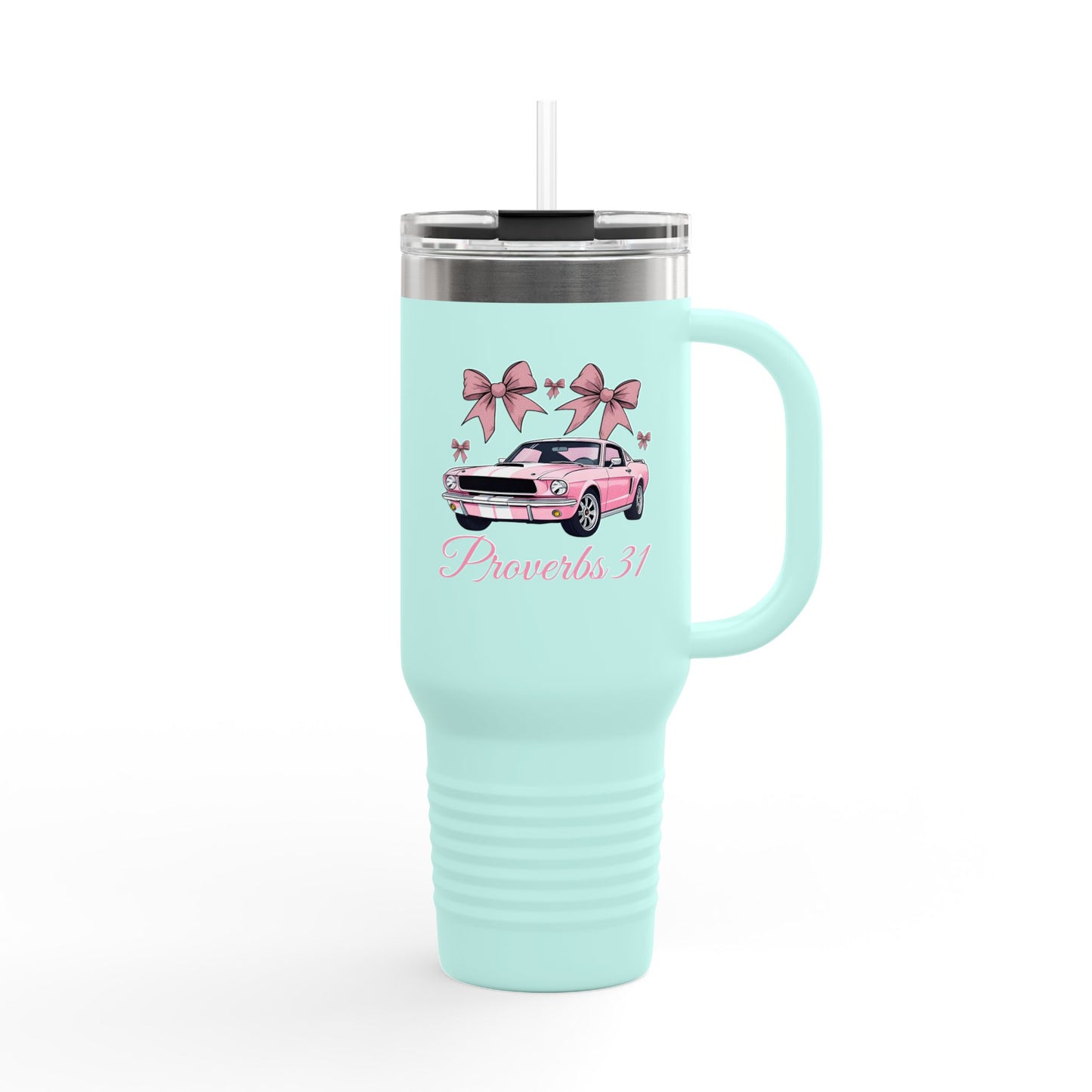 Pink Old Mustang Insulated Tumbler | Proverbs 31 Woman