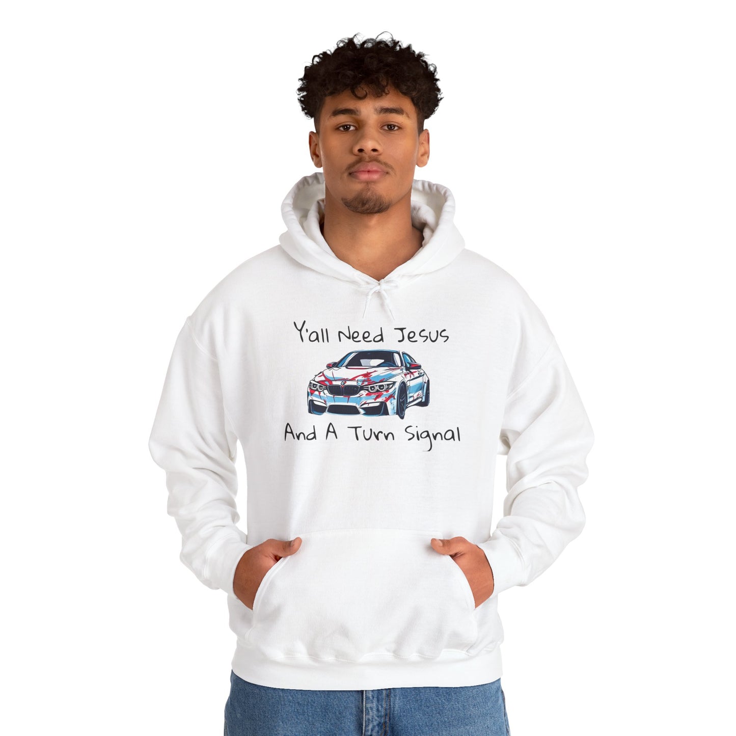 Jesus & Turn Signal Hoodie | Yall Need Jesus and A Turn Signal