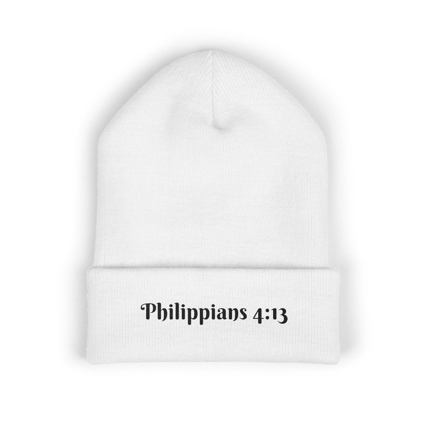 Embroidered Cozy Unisex Beanie | Philippians 4:13
