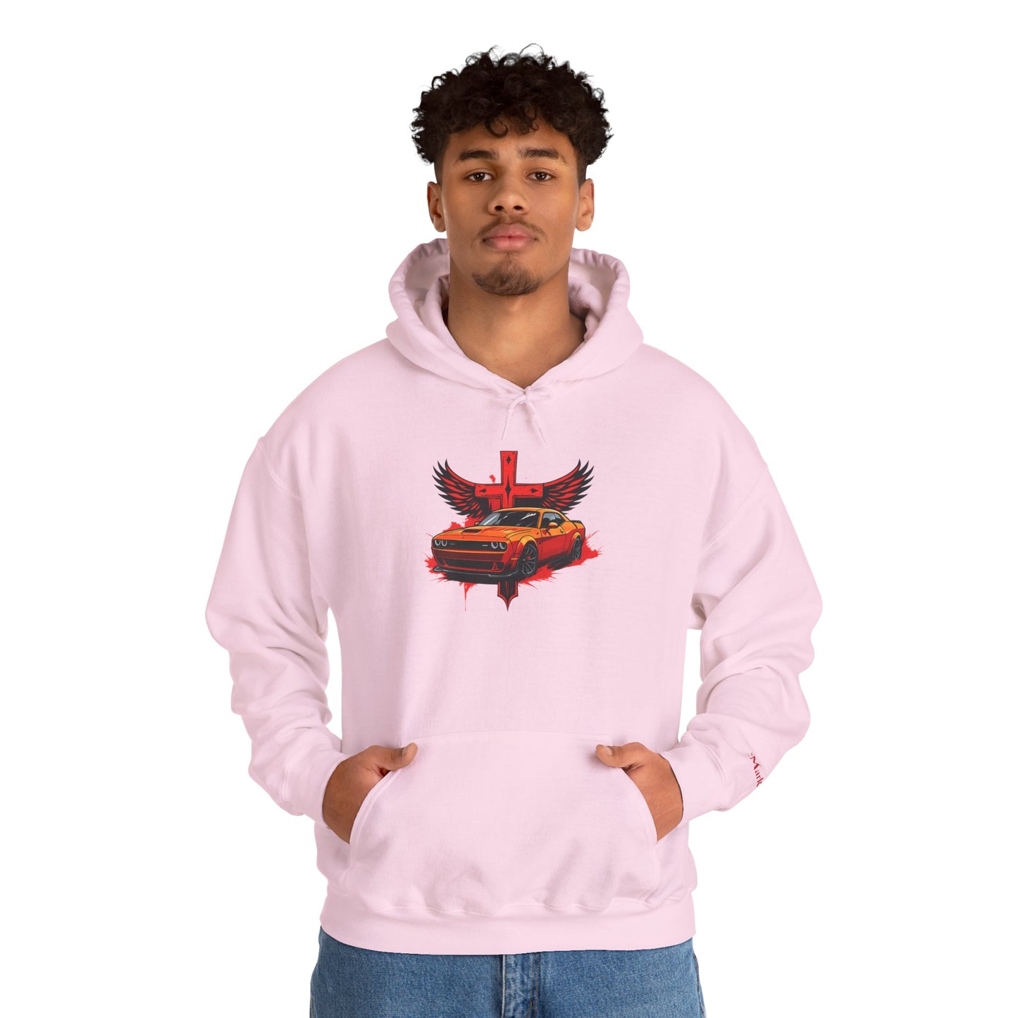 Dodge Demon Unisex Hoodie | Mark 16:17 | In My Name They Will Drive Out Demons