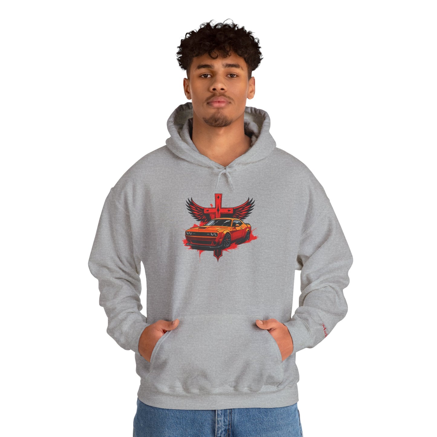 Dodge Demon Unisex Hoodie | Mark 16:17 | In My Name They Will Drive Out Demons