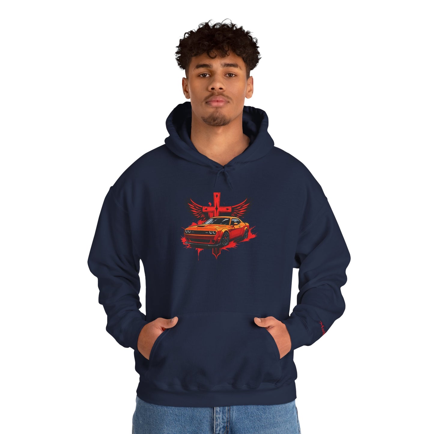 Dodge Demon Unisex Hoodie | Mark 16:17 | In My Name They Will Drive Out Demons