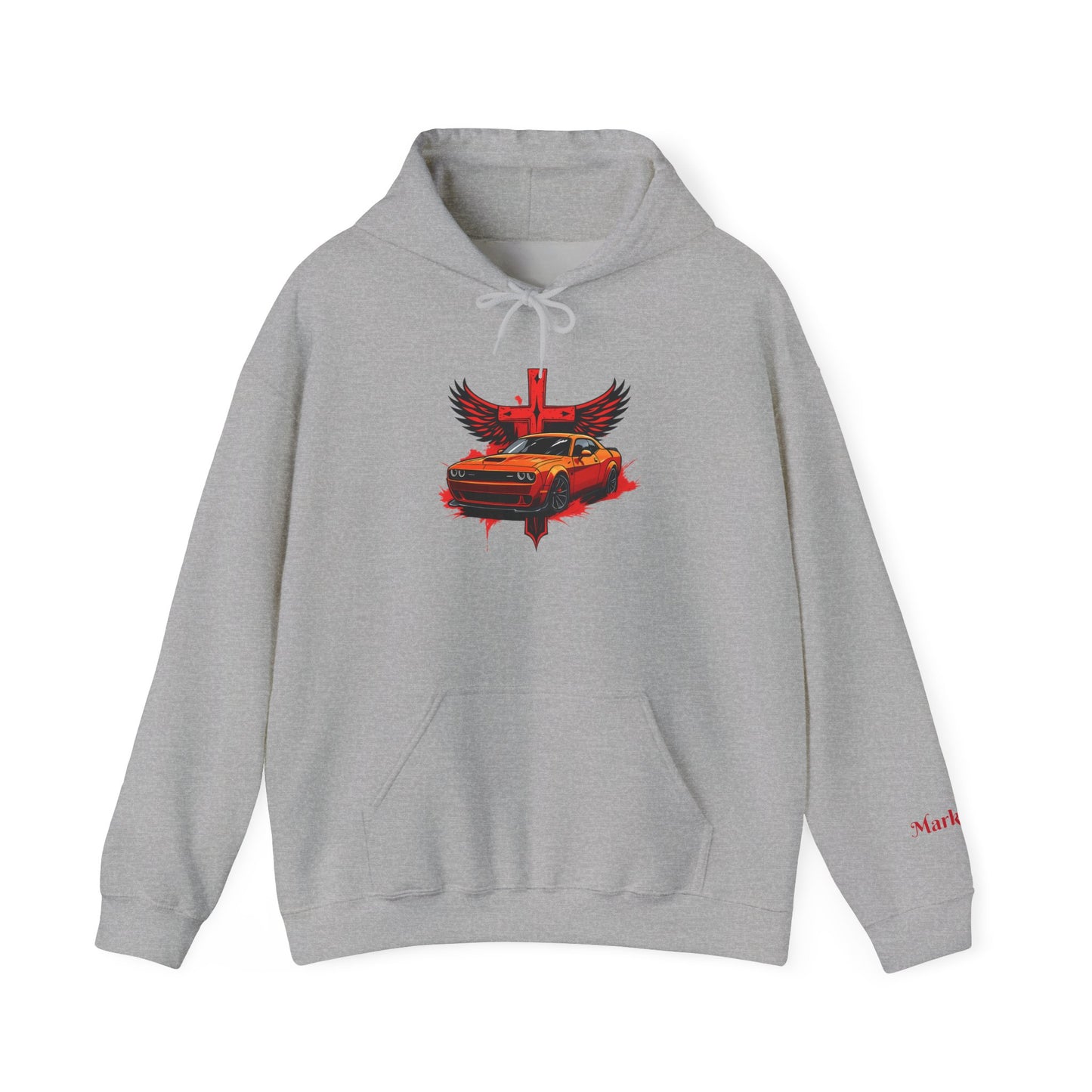 Dodge Demon Unisex Hoodie | Mark 16:17 | In My Name They Will Drive Out Demons