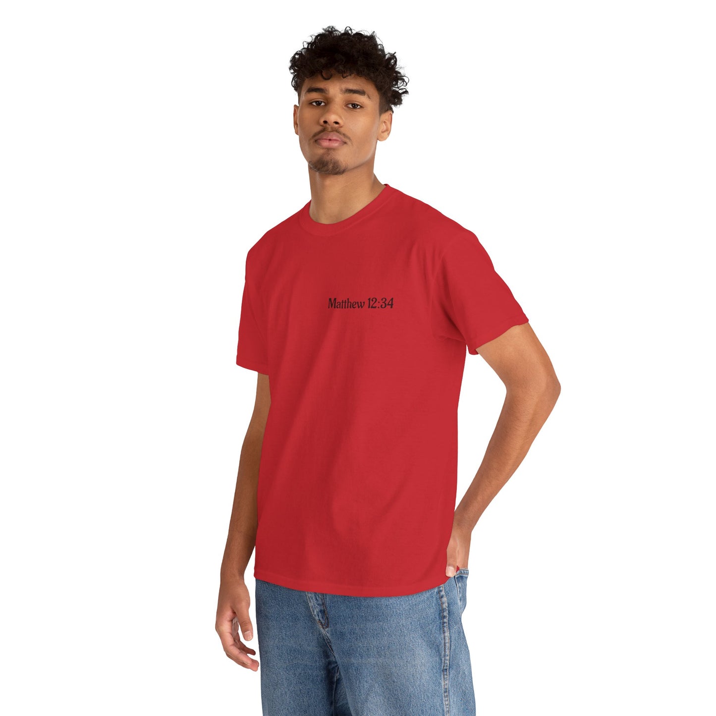 Brood of Vipers Unisex Heavy Cotton Tee | Matthew 12:34