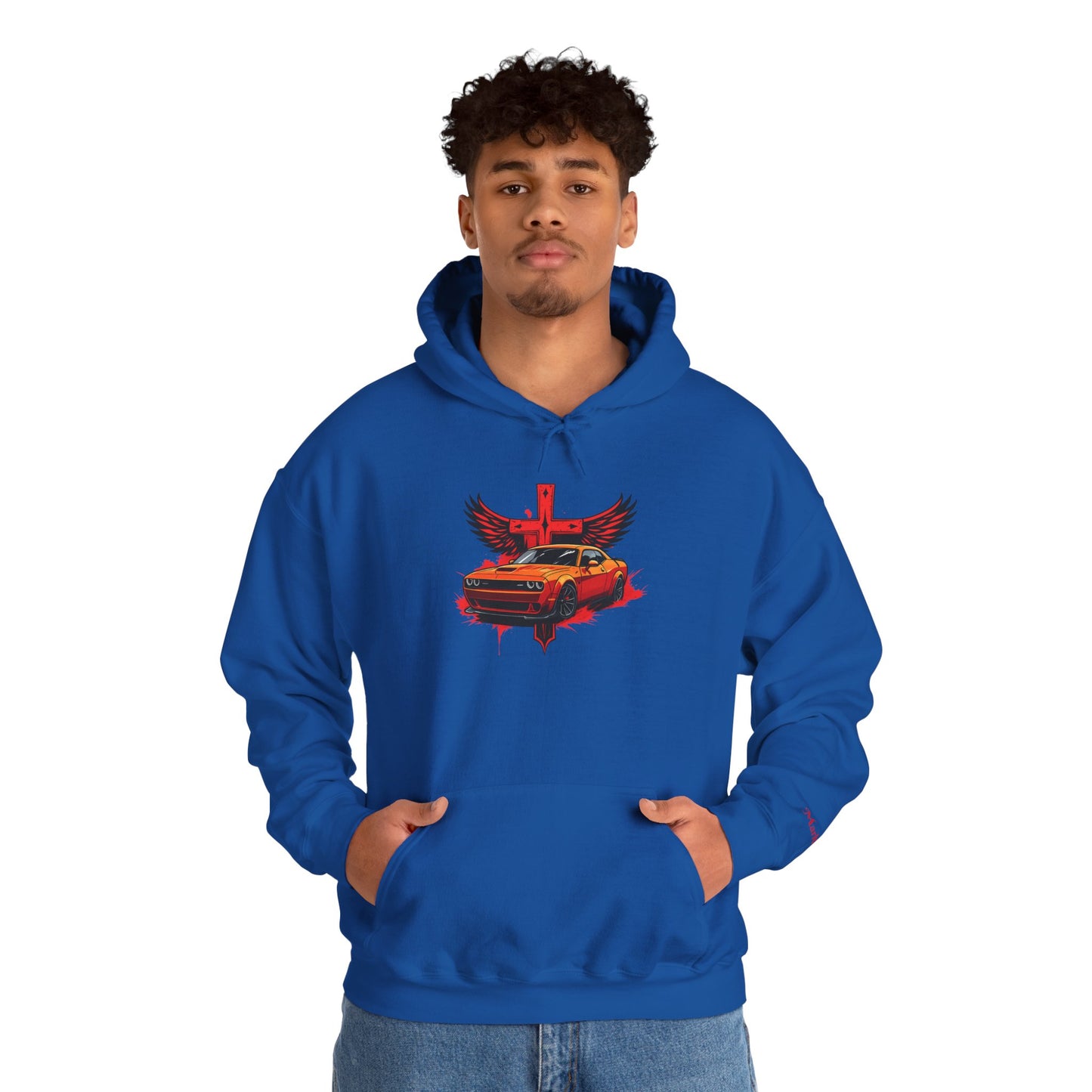 Dodge Demon Unisex Hoodie | Mark 16:17 | In My Name They Will Drive Out Demons