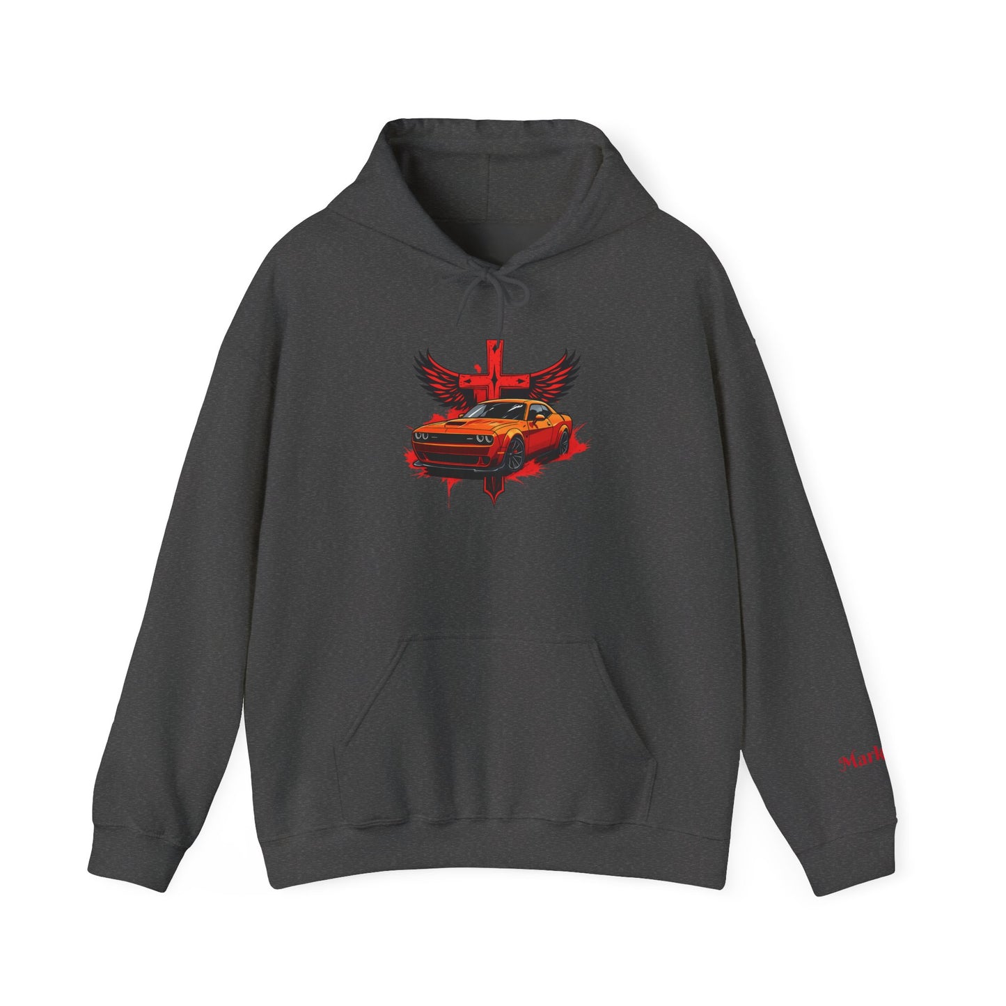 Dodge Demon Unisex Hoodie | Mark 16:17 | In My Name They Will Drive Out Demons
