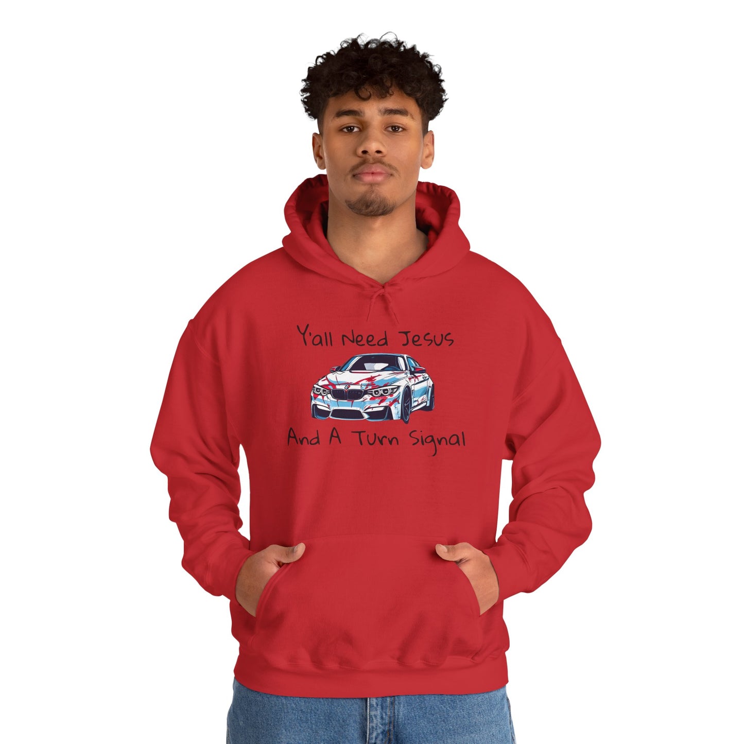 Jesus & Turn Signal Hoodie | Yall Need Jesus and A Turn Signal