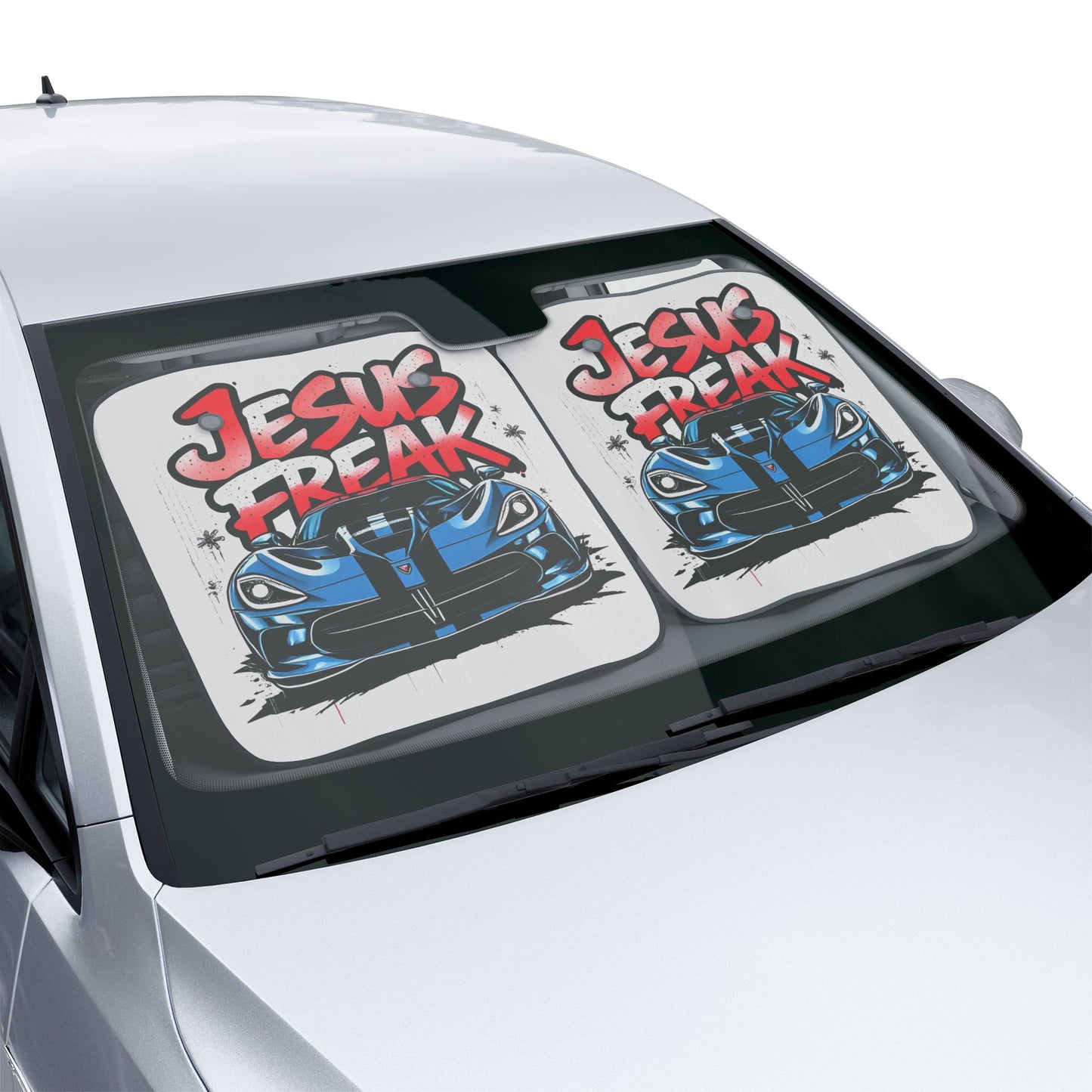 Jesus Freak Car Sun Shades - Stylish Auto Accessories for Christian Car Enthusiasts