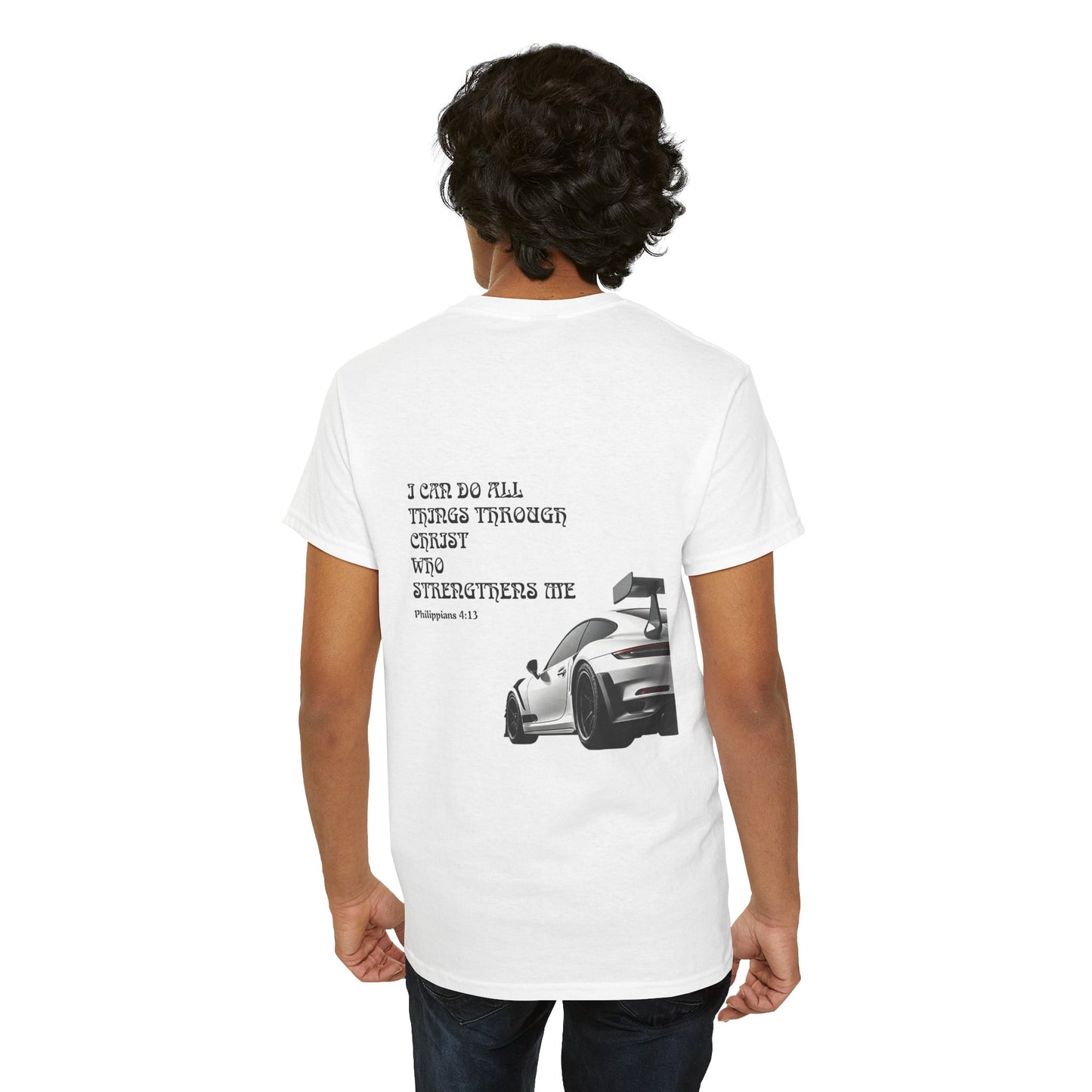 Philippians 4:13 Sports Car Shirt