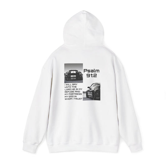 Psalm 9:12 Mustang Hoodie | Cars4Christt