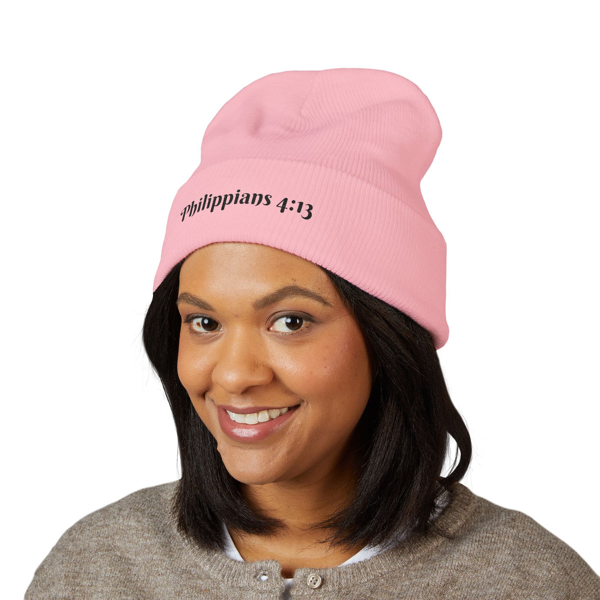 Embroidered Cozy Unisex Beanie | Philippians 4:13