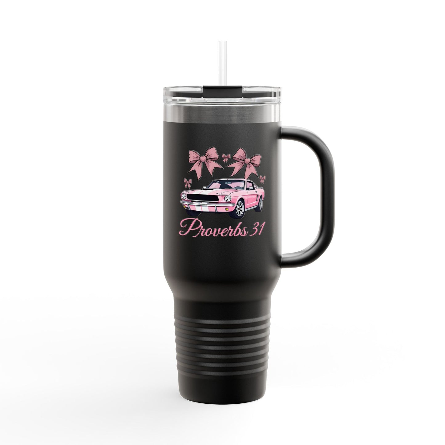 Pink Old Mustang Insulated Tumbler | Proverbs 31 Woman