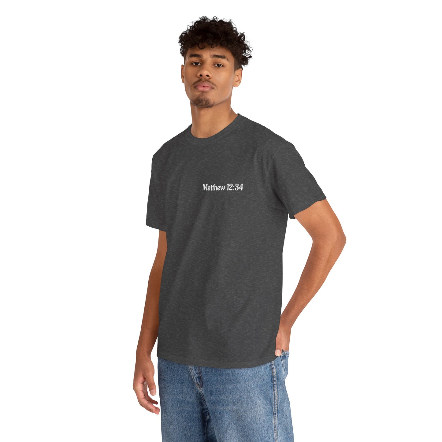 Brood of Vipers Unisex Heavy Cotton Tee | Matthew 12:34