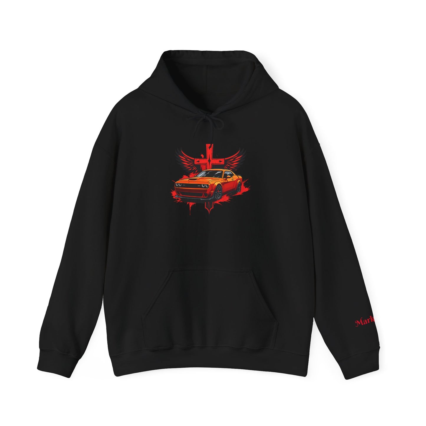 Dodge Demon Unisex Hoodie | Mark 16:17 | In My Name They Will Drive Out Demons