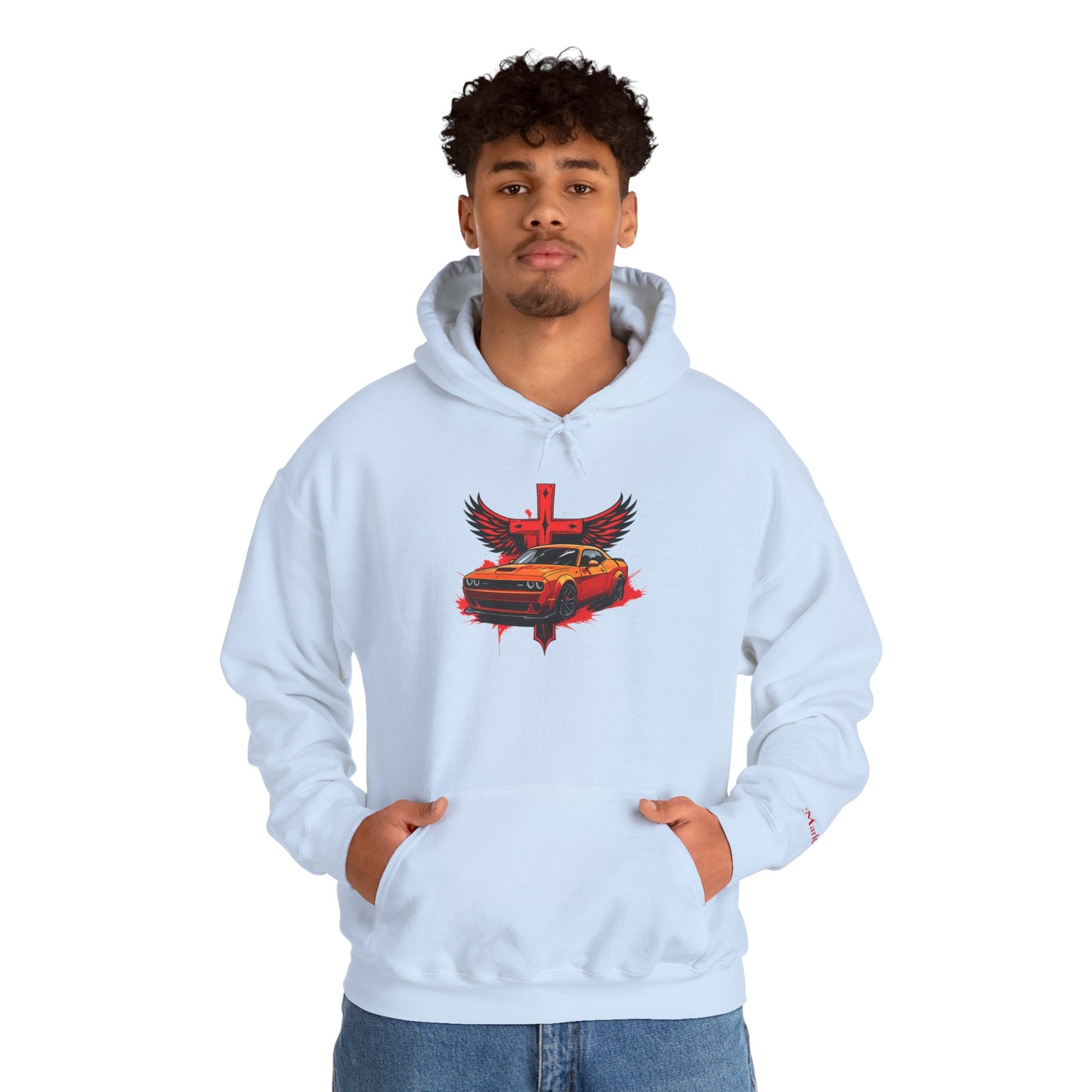 Dodge Demon Unisex Hoodie | Mark 16:17 | In My Name They Will Drive Out Demons