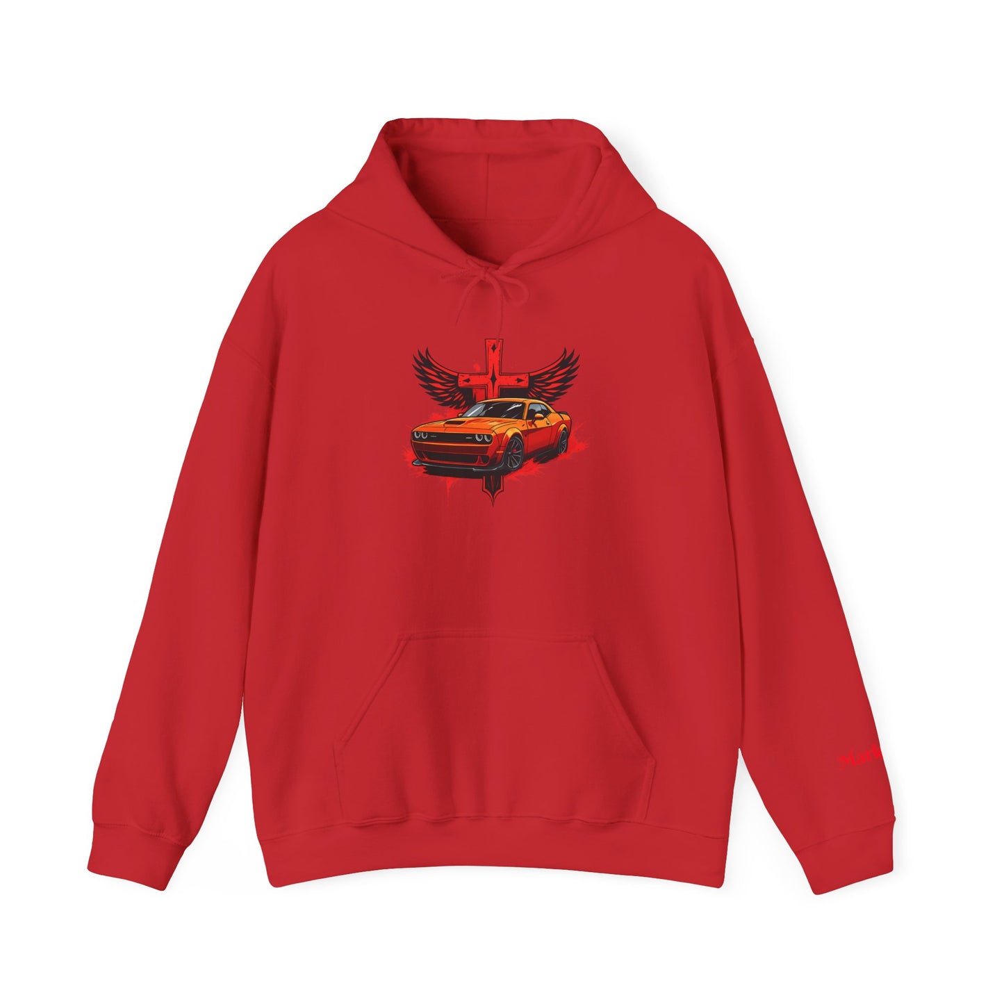 Dodge Demon Unisex Hoodie | Mark 16:17 | In My Name They Will Drive Out Demons