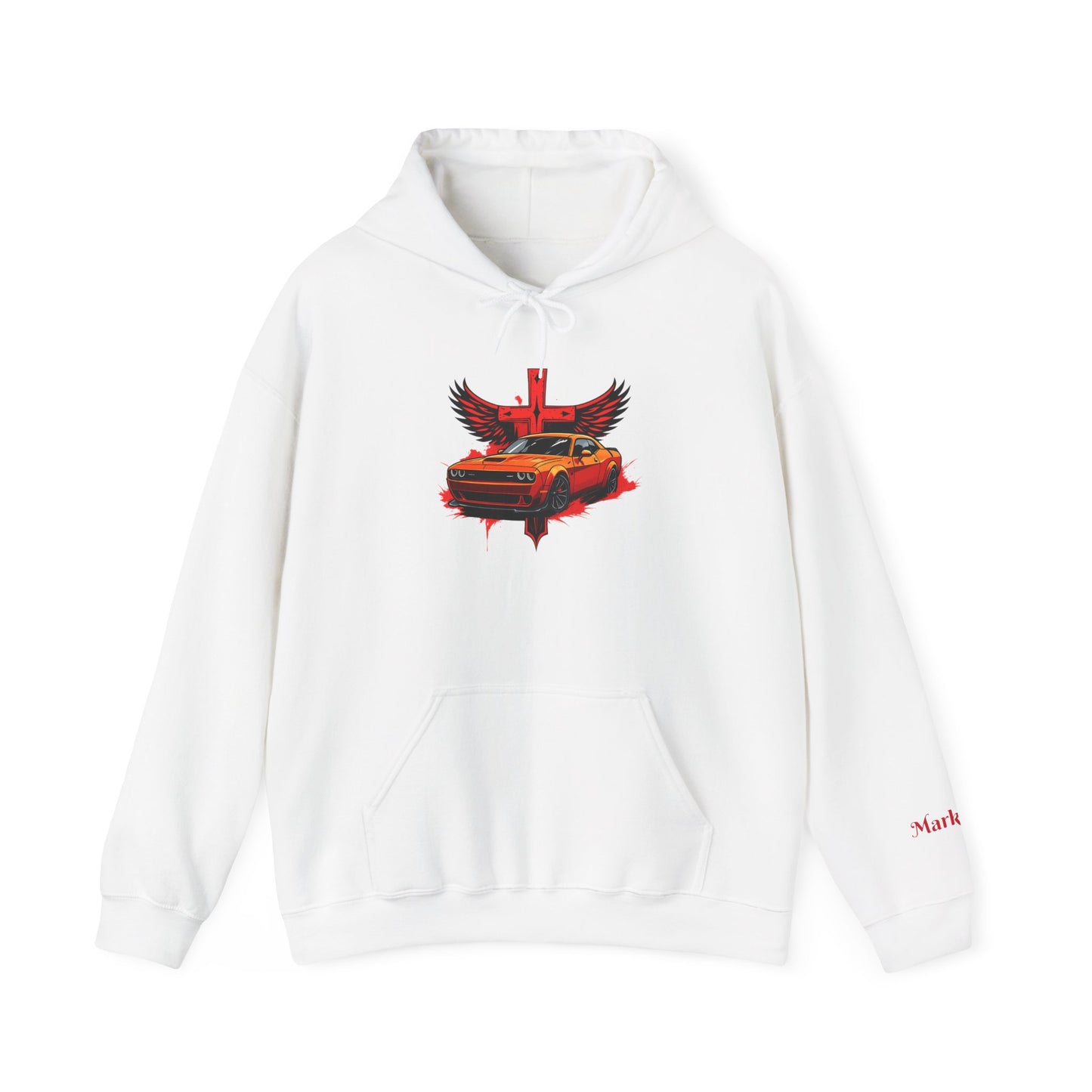Dodge Demon Unisex Hoodie | Mark 16:17 | In My Name They Will Drive Out Demons